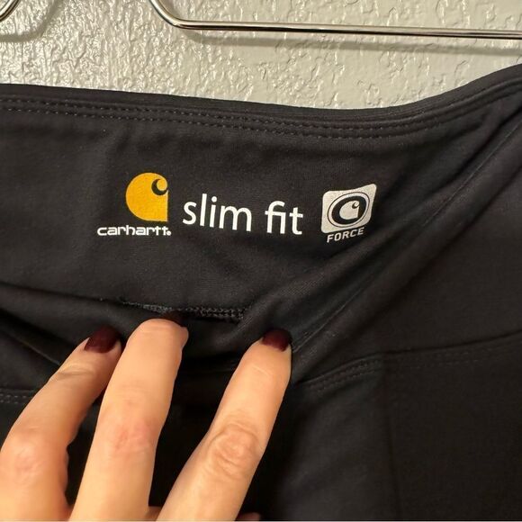 Carhartt force Women's Large (12-14) Black Pull On Utility Fitted Pants - Picture 2 of 6